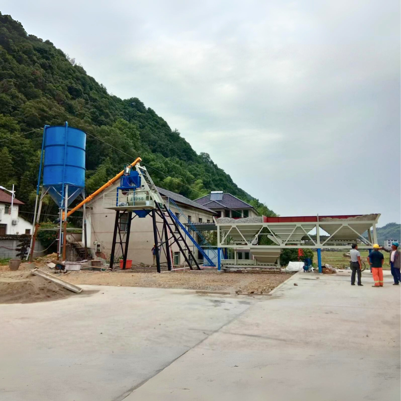 Ready mix concrete batching plant customization 25-100m3/h belt conveyor concrete plant for ready concrete construction machine