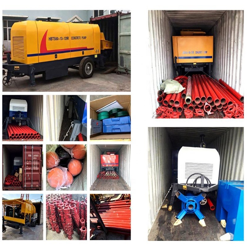 Best quality 40m3/h diesel concrete pump machine mobile portable small concrete pump