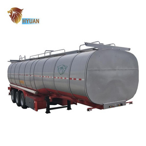 Asphalt Liquid Bitumen Heating Storage Truck Trailer / Bitumen Tank