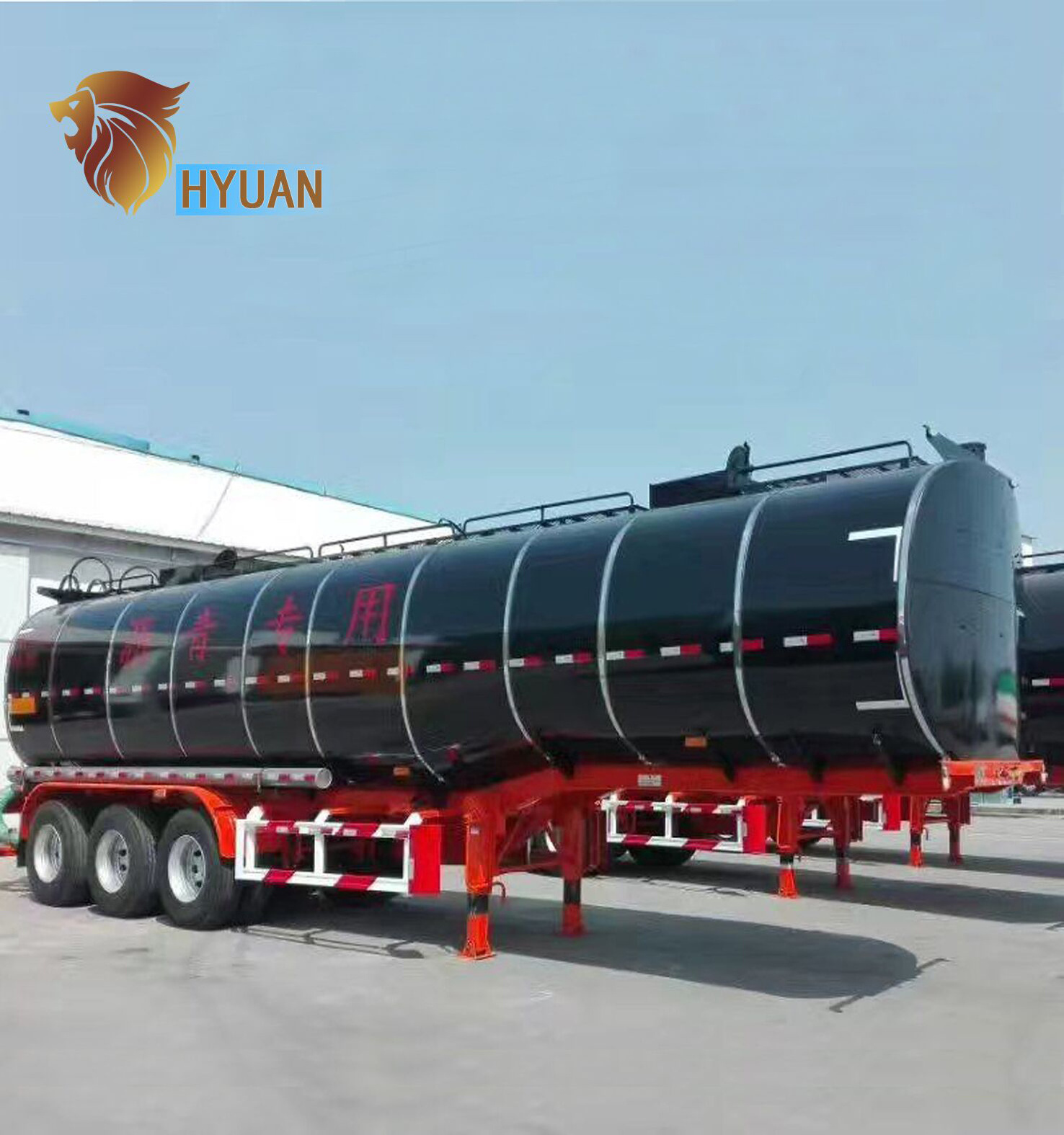 3 Axes Bitumen Truck Trailer Asphalt Liquid Bitumen Heating Storage Truck