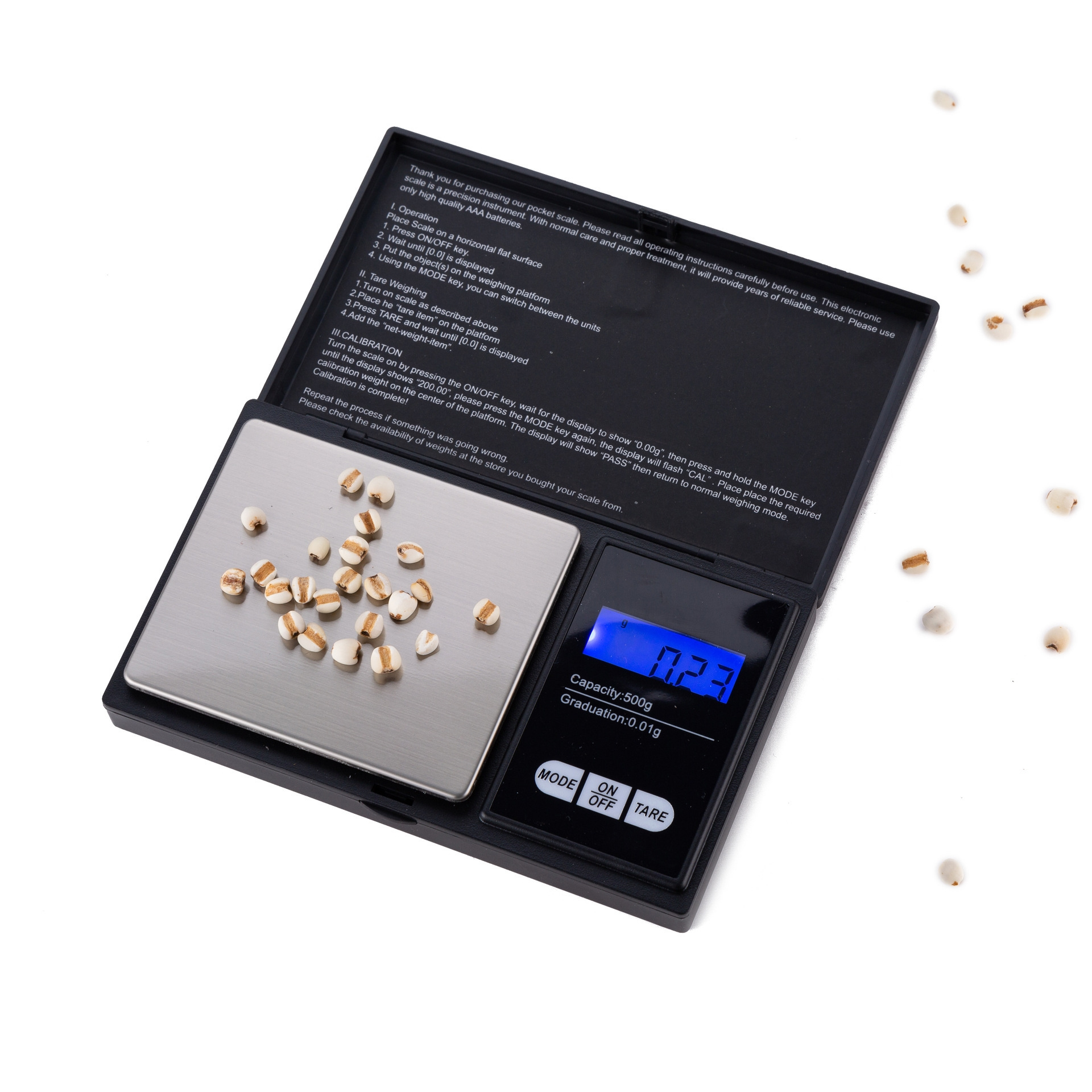 High Precision Professional Mini Scales 0.01 x 500g Digital Pocket Scale Balance Jewelry Weighing Scale