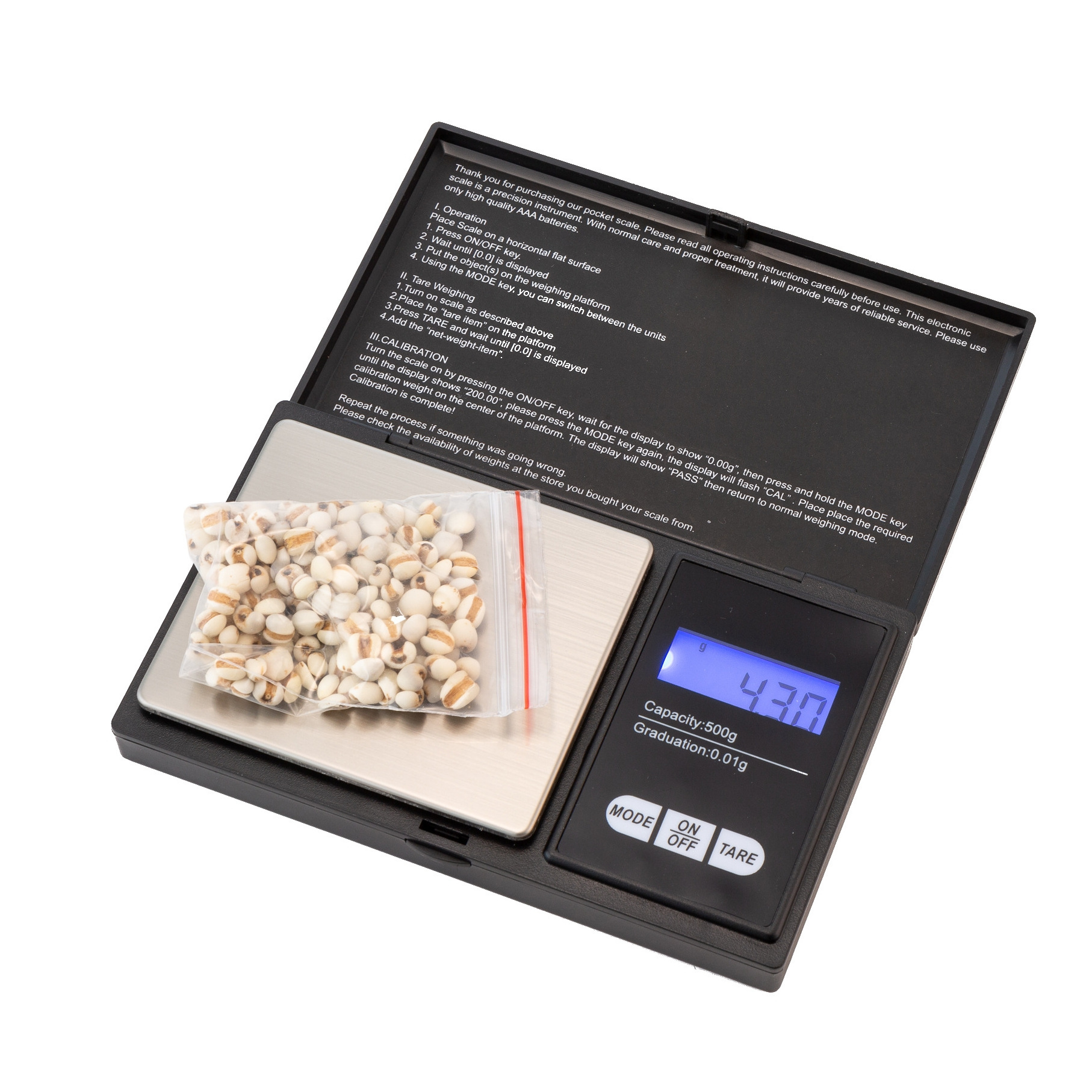 High Precision Professional Mini Scales 0.01 x 500g Digital Pocket Scale Balance Jewelry Weighing Scale