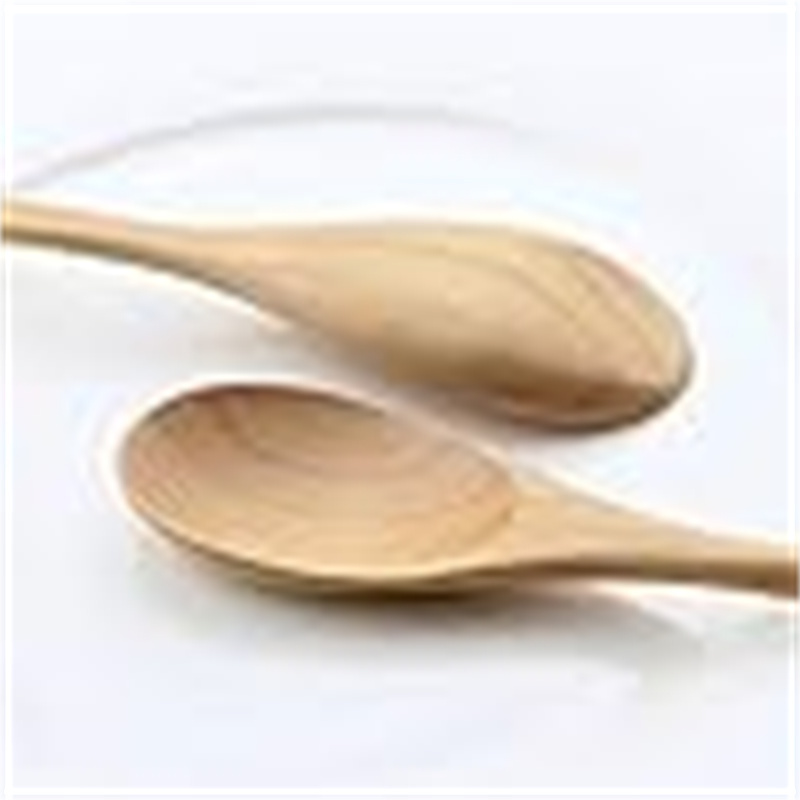 6 wooden spoons, used for food mixing, long handle spoon with Japanese kitchen utensils