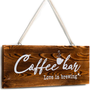 Coffee Decor Rustic Coffee Bar Decor Farmhouse Kitchen Decor with Color Love And Coffee Sign Real Pallet Wood Sign for Farmhous