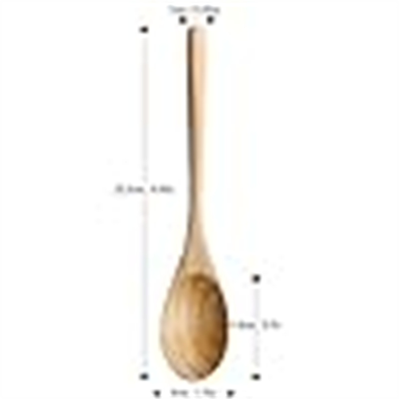 6 wooden spoons, used for food mixing, long handle spoon with Japanese kitchen utensils