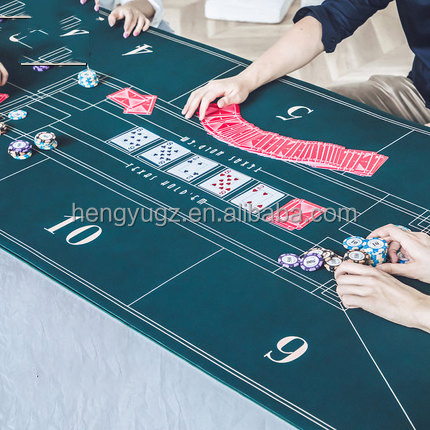 High-end Poker Table Mat Customized Poker Table Cloth Casino Table Felt