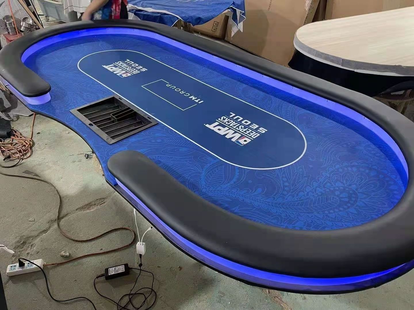 LED Poker Table Top Casino Texas Table Board Customized Gambling Table