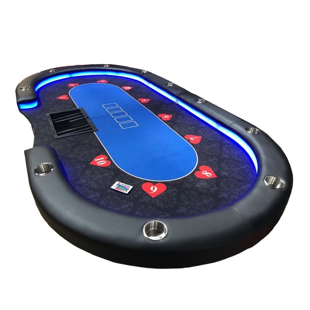 Folding Poker Table Top with LED