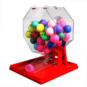 Lucky machine custom manual lottery bingo gambling ball manual lottery machine