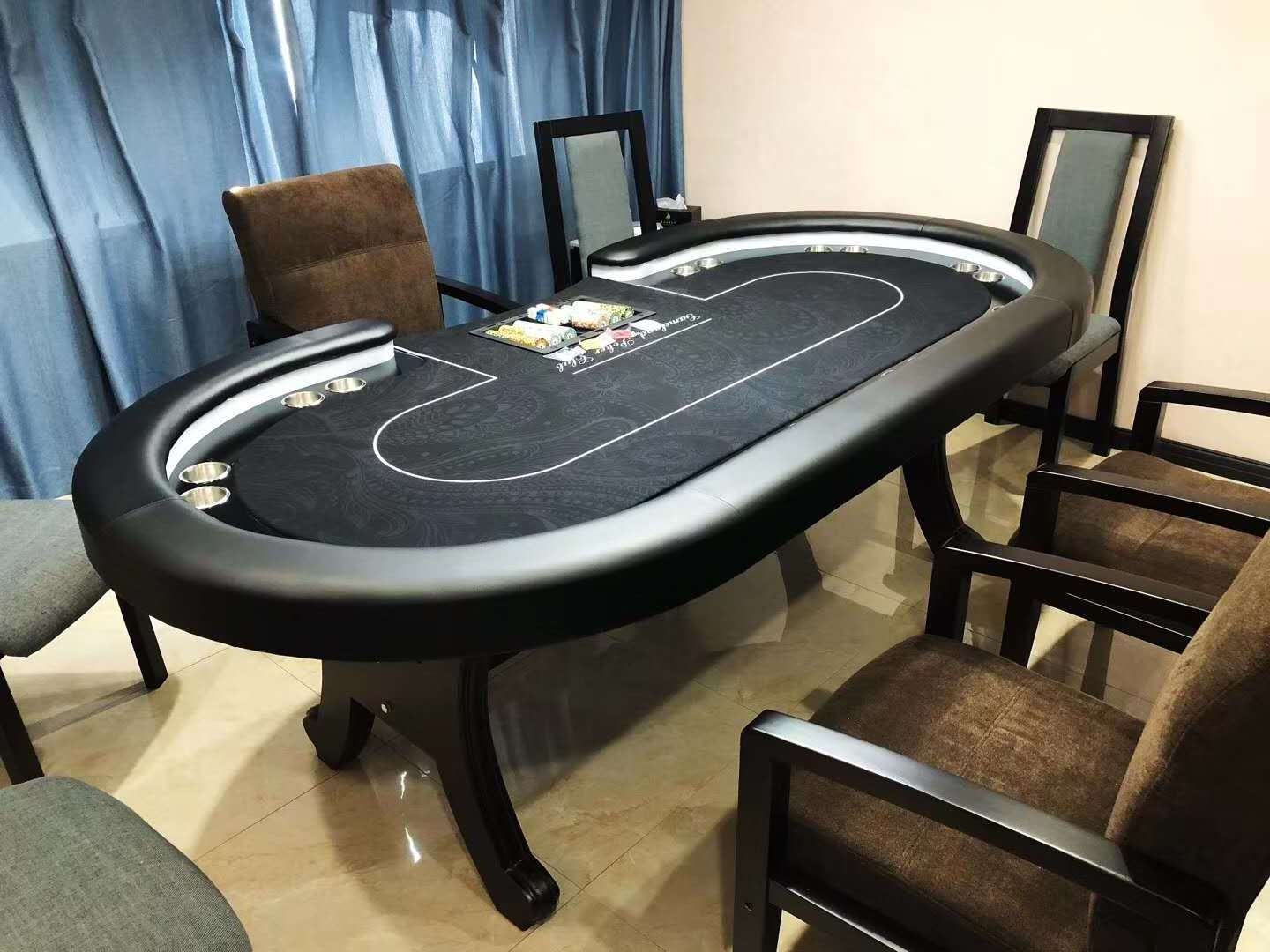 LED Poker Table Top Casino Texas Table Board Customized Gambling Table