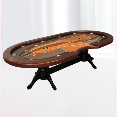 96 Inch Casino  Crab Legs Poker Table with LED Lamps USB Charging Jack Texas Hold Em Custom Casino Table Tiger Claw Leg