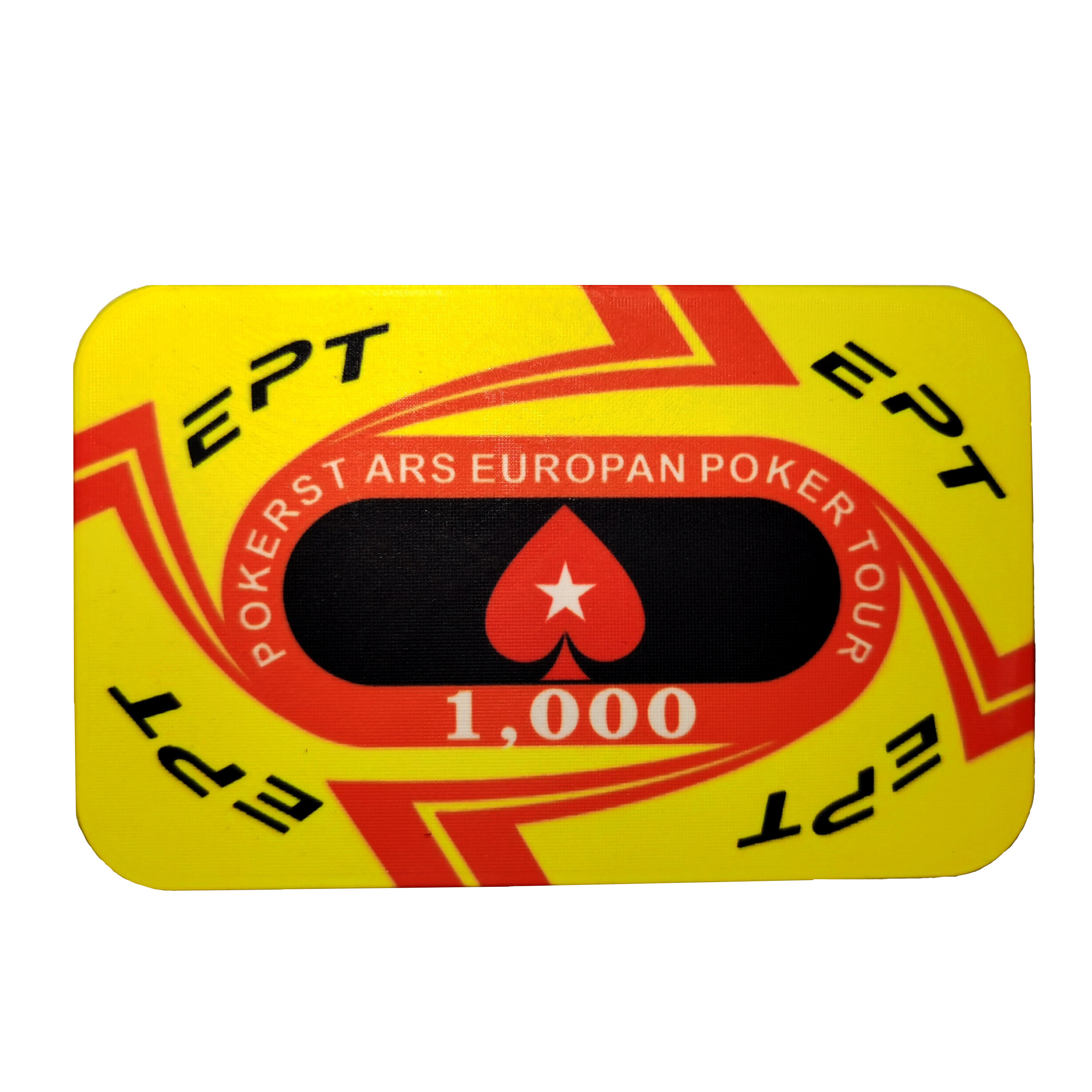 Factory direct sales commonly used in high-quality casinos rectangle ceramic poker chip