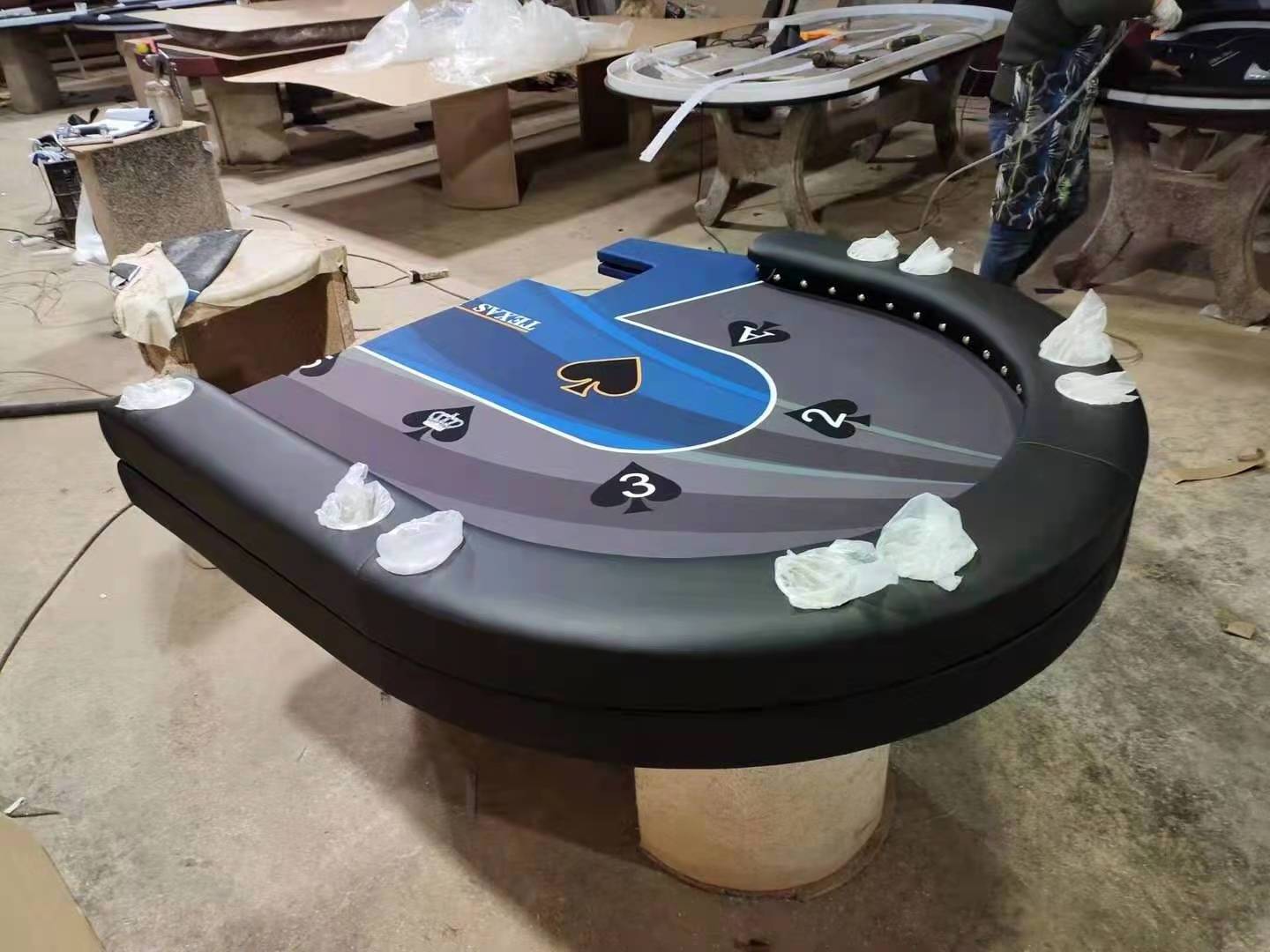 Folding Poker Table Top with LED