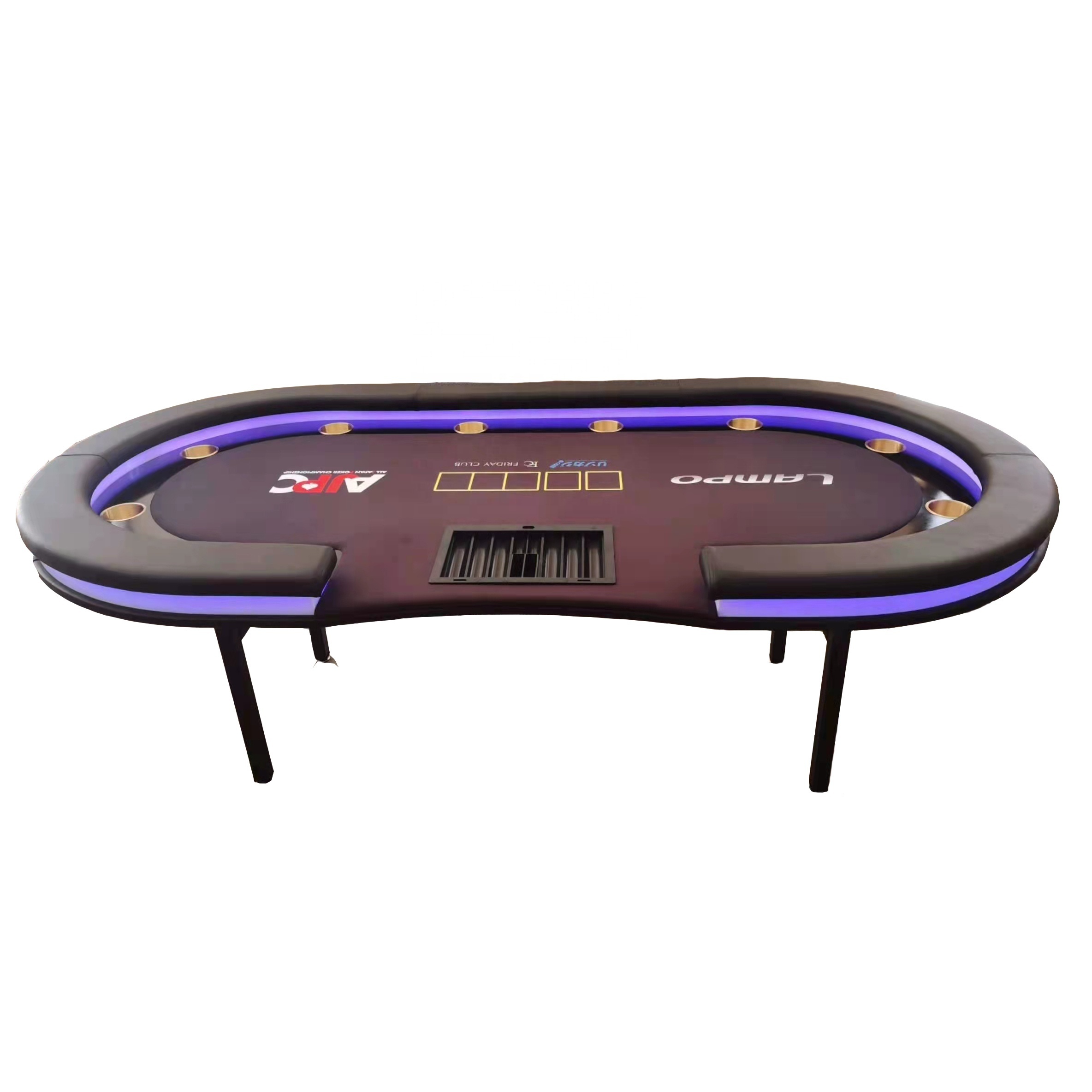 Folding LED Casino Poker Table LED poker table Portable casino custom foldable blackjack table