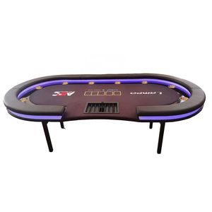 Folding LED Casino Poker Table LED poker table Portable casino custom foldable blackjack table