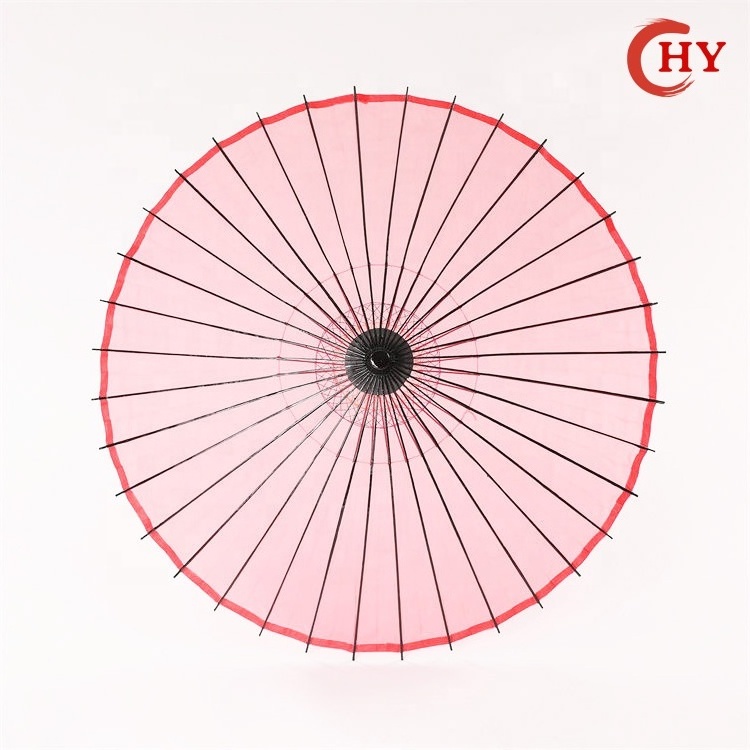 Wholesale Japanese paper umbrellas pure gradient silk bamboo craft wedding party gifts advertising parasol