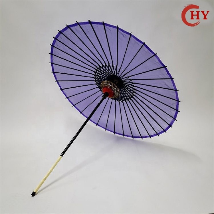 Wholesale Japanese paper umbrellas pure gradient silk bamboo craft wedding party gifts advertising parasol