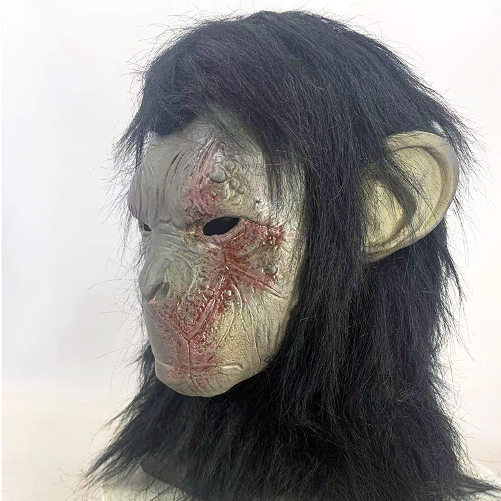 Chimp Mask Gorilla Latex Mask Halloween Costume Horror Monkey Masks Carnival Party Cosplay