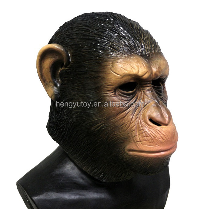 Realistic ape chimp monkey costume Accessories Caesar Apes mask