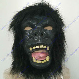 Animal Baboon Head Mask,Jungle Chimp Monkey Gorilla Mask Latex Costume Party