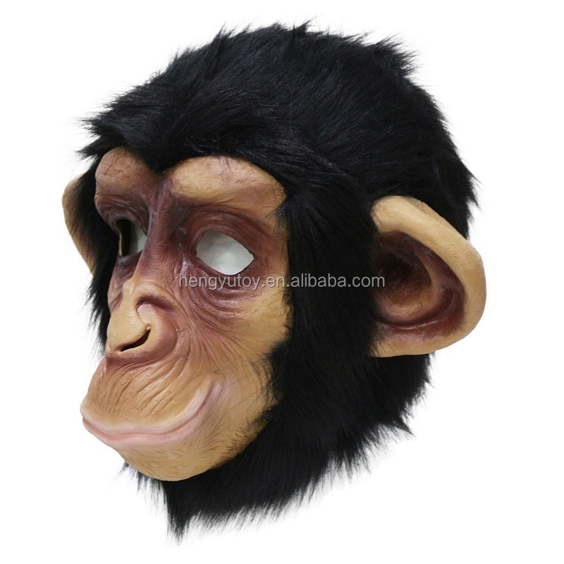 realistic masquerade ape champ Halloween mascot costume monkey mask