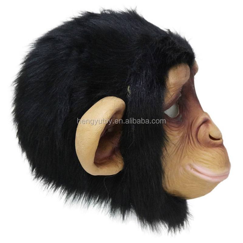 realistic masquerade ape champ Halloween mascot costume monkey mask