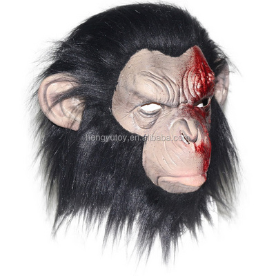 Realistic Latex Monkey Baboon Gorilla Mask Animal ape Costume for Christmas Party Halloween