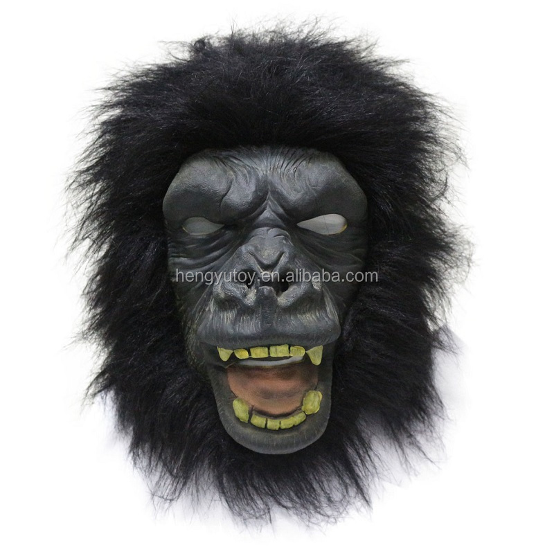 Realistic Latex Monkey Baboon Gorilla Mask Animal ape Costume for Christmas Party Halloween