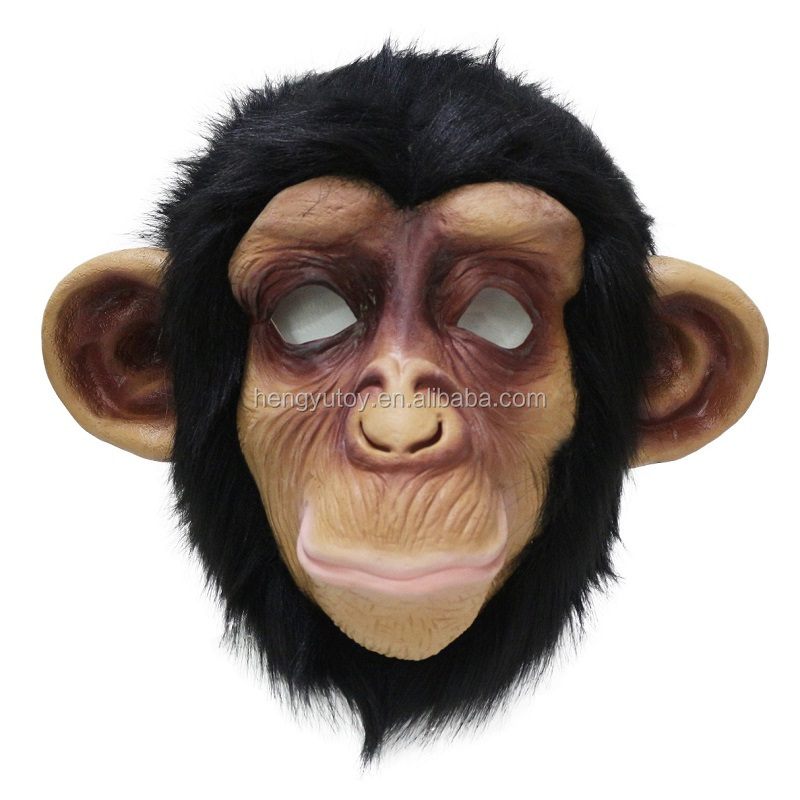 realistic masquerade ape champ Halloween mascot costume monkey mask