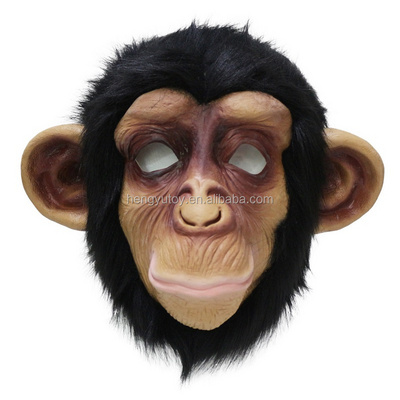 realistic masquerade ape champ Halloween mascot costume monkey mask