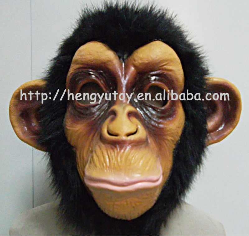 Realistic Latex Monkey Baboon Gorilla Mask Animal ape Costume for Christmas Party Halloween