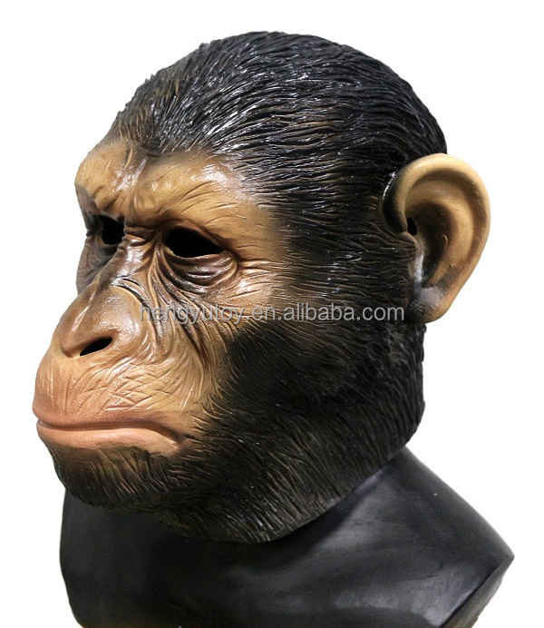 Realistic ape chimp monkey costume Accessories Caesar Apes mask