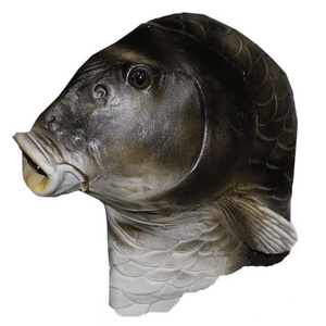 Hot Selling Latex Realistic Fish Mask Wholesale Popular Design Sexy Fish Costume For Halloween Party Mask