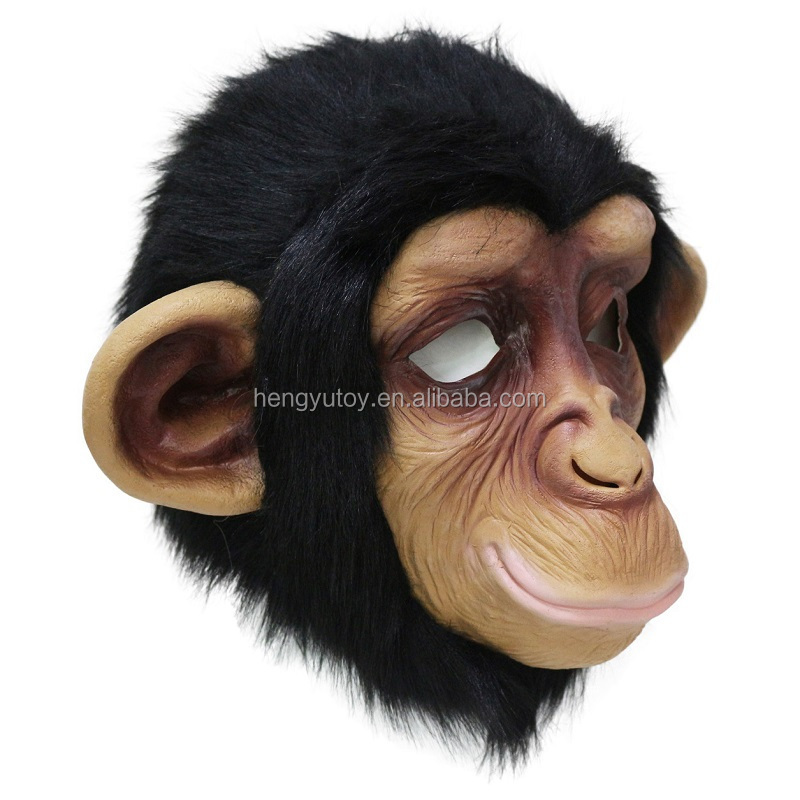 realistic masquerade ape champ Halloween mascot costume monkey mask