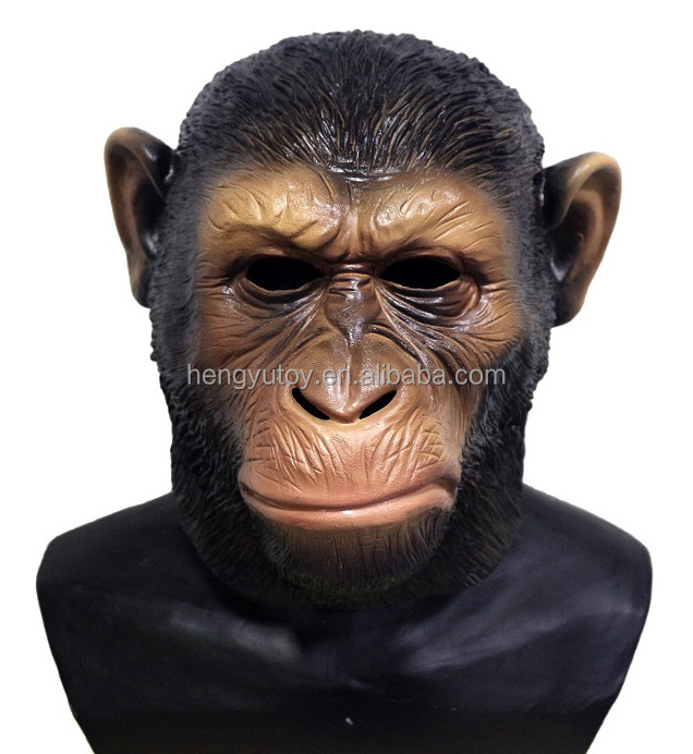 Realistic ape chimp monkey costume Accessories Caesar Apes mask