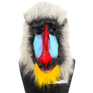 Realistic Baboon Monkey Gorilla Mask Adult Size Full Face Animal Mask for Party