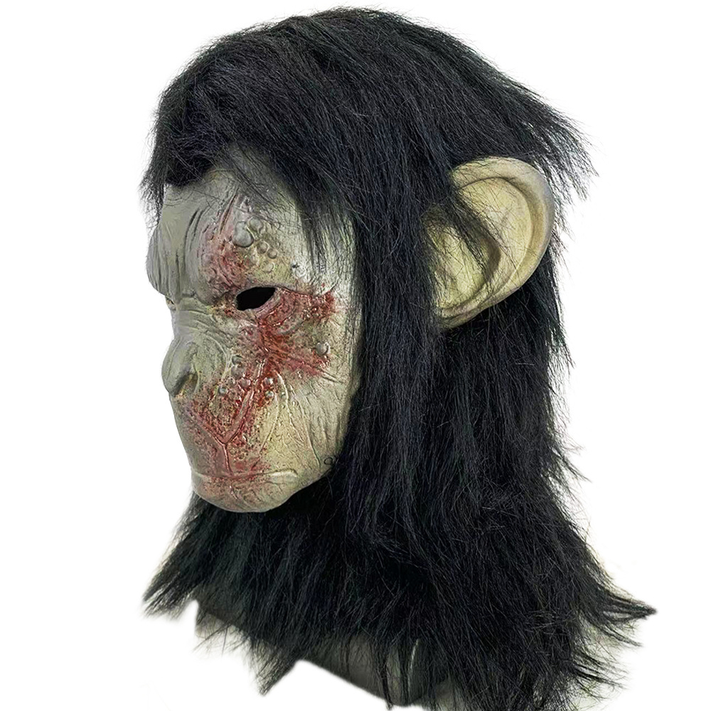 Chimp Mask Gorilla Latex Mask Halloween Costume Horror Monkey Masks Carnival Party Cosplay