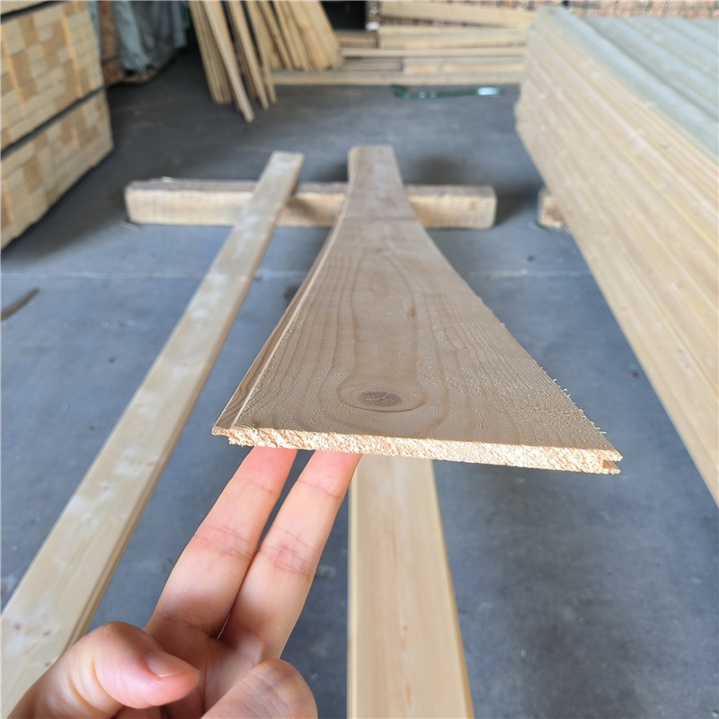 Factory supply lumber wooden groove and tongue pine lumber for wall decoration