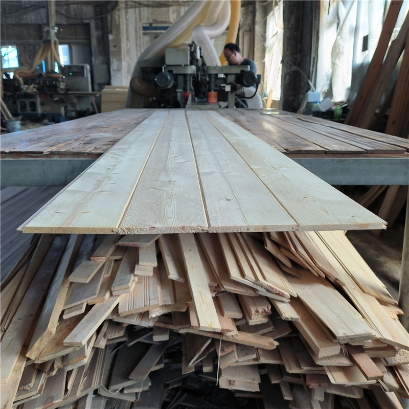 Factory supply lumber wooden groove and tongue pine lumber for wall decoration