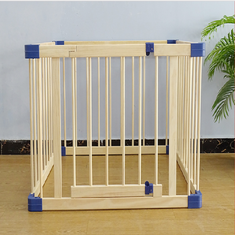 Pine solid wooden Baby Playpen Wood Square Baby Fence Wooden Playpen