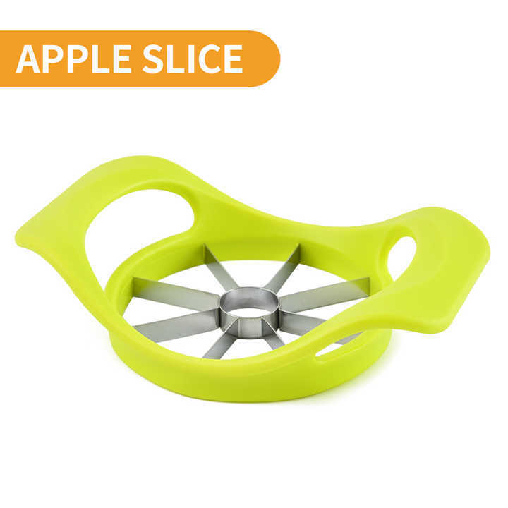 Hot Selling Manual Kitchen Accessories 304 Stainless Steel Blade Fruit and Vegetable Chopper Apple Cutter Corer Slicer