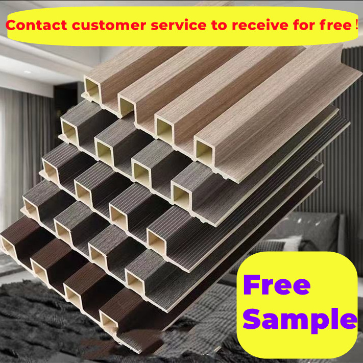 100% WaterProof selfadhasive Wall Cladding fluted panel Wall Cladding wood PVC WPC interior wall panel