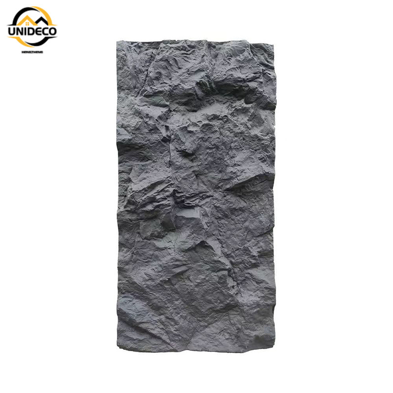 Light Weight Outdoor Exterior Decorative Pu Faux Rock Polyurethane Stone Panel 3d Pu Stone Wall Panel