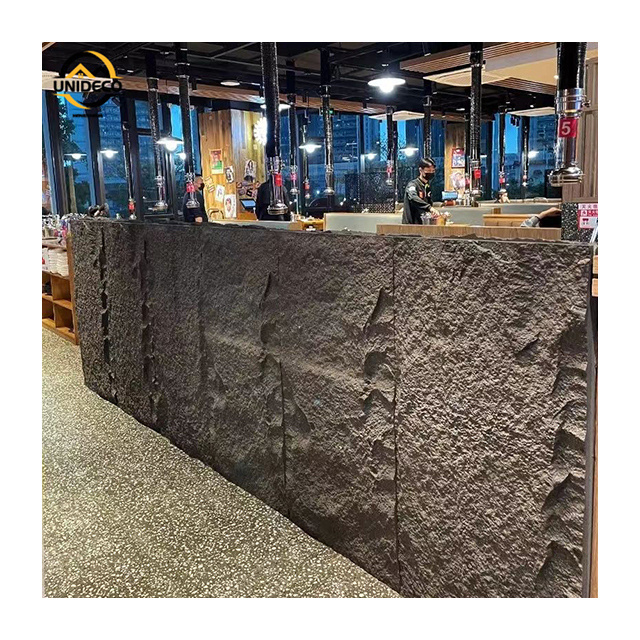 Wholesale Background Polyurethane Mushroom Stone Wall Panel For Decoration High Hardness Faux Pu Stone Interior And Exterior