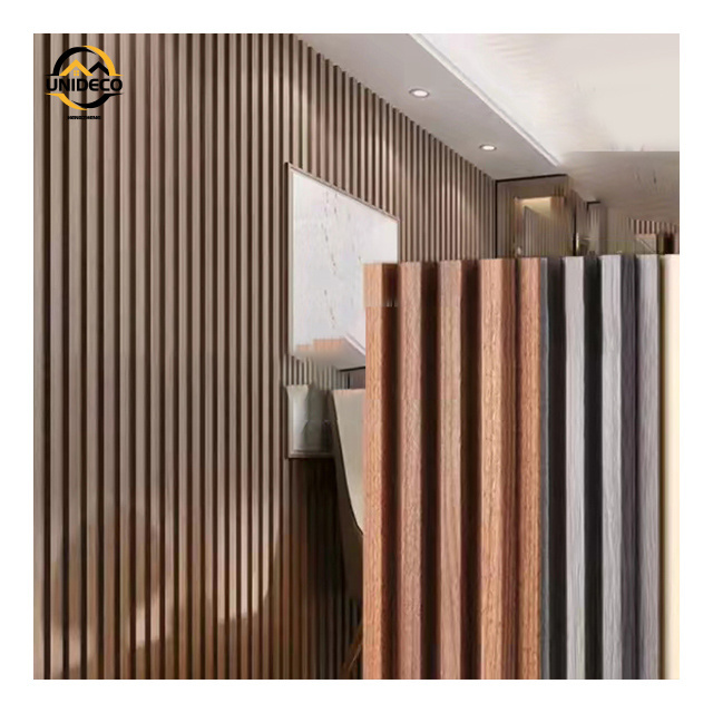 Dark Brown Rustic Collection Native Wood Plank Wall Boards Fluted Interior Wall Panel Shiplap Wood Tv Wall Panels