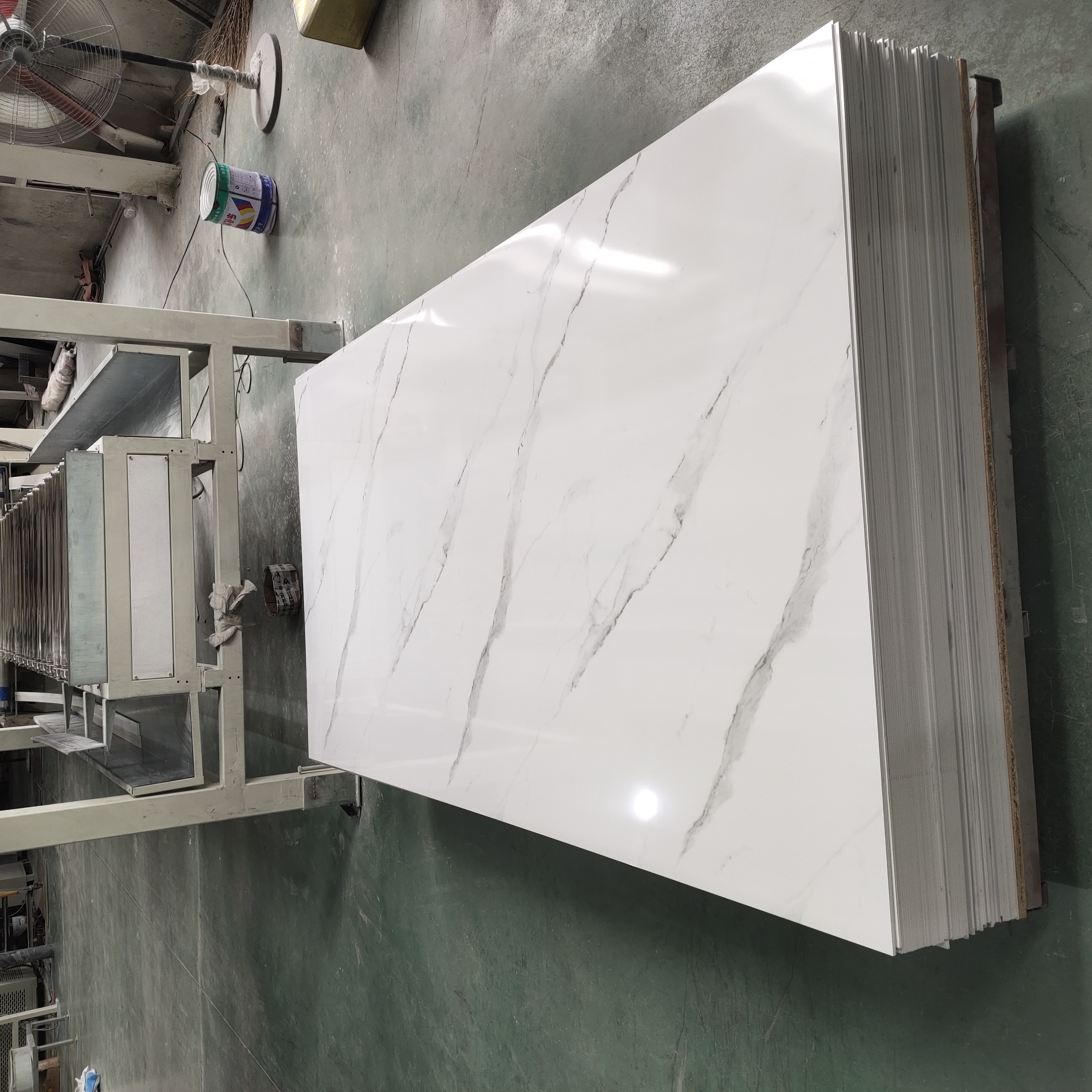 Hot sale 1220*2440mm wall marble sheets waterproof plastic marble alternative pvc marble panels