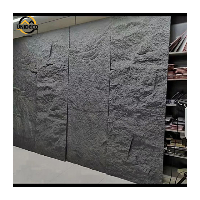 Wholesale Background Polyurethane Mushroom Stone Wall Panel For Decoration High Hardness Faux Pu Stone Interior And Exterior