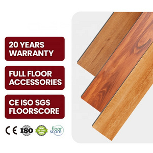 Spc Flooring 4mm 5mm 6m 7mm 8mm Piso Vinilico Click Quick Cilck Spc Pvc Floor Waterproof Smooth Anti Slip