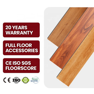 Spc Flooring 4mm 5mm 6m 7mm 8mm Piso Vinilico Click Quick Cilck Spc Pvc Floor Waterproof Smooth Anti Slip