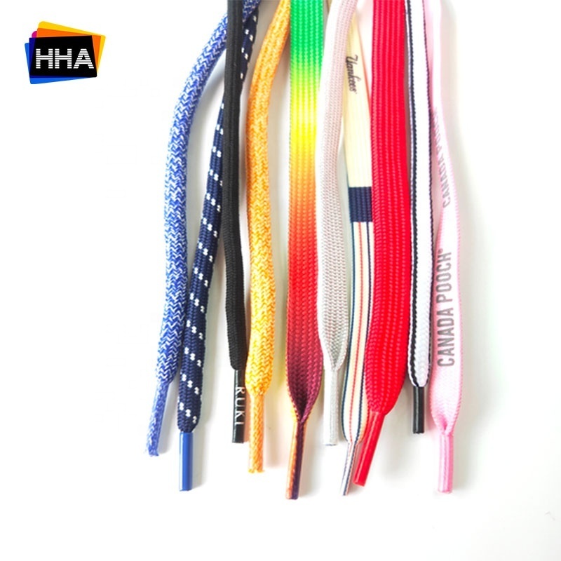 Plastic Rubber Metallic Tips dip end Drawstring Round Flat Draw Cord Shoe Laces Custom